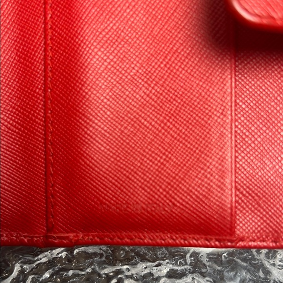 Prada Red Compact Wallet - Picture 7 of 8